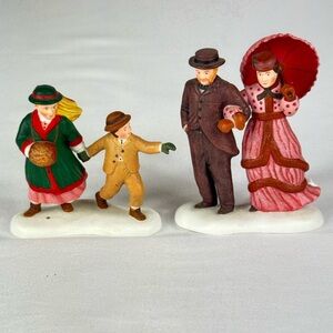 Vintage Department 56 “Boardwalk Sunday Stroll” Christmas Figurines